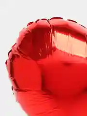 Воздушный шар, фольгированный шар "Красное сердце", 32"/81 см