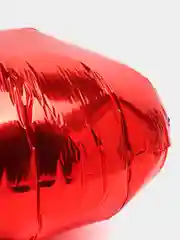 Воздушный шар, фольгированный шар "Красное сердце", 32"/81 см