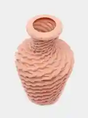 Розовый ваза декоративная, пластик, 19,5 x 13 см, 3 цвета, 502-794