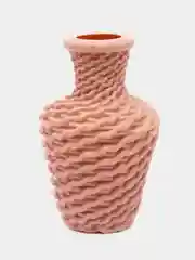 Розовый ваза декоративная, пластик, 19,5 x 13 см, 3 цвета, 502-794