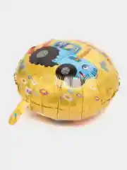 Голубой воздушный шар, фольгированный шар, шар круг, "Синий Трактор", С Днем Рождения