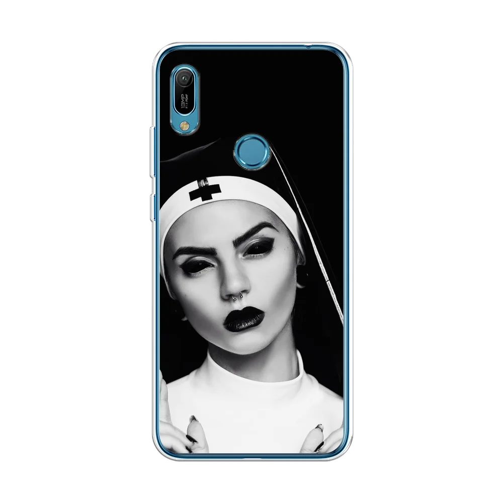 Бронзовый силиконовый чехол на Honor 8A/8A Pro/Huawei Y6 2019/Y6s / Хонор 8А прозрачный, с рисунком