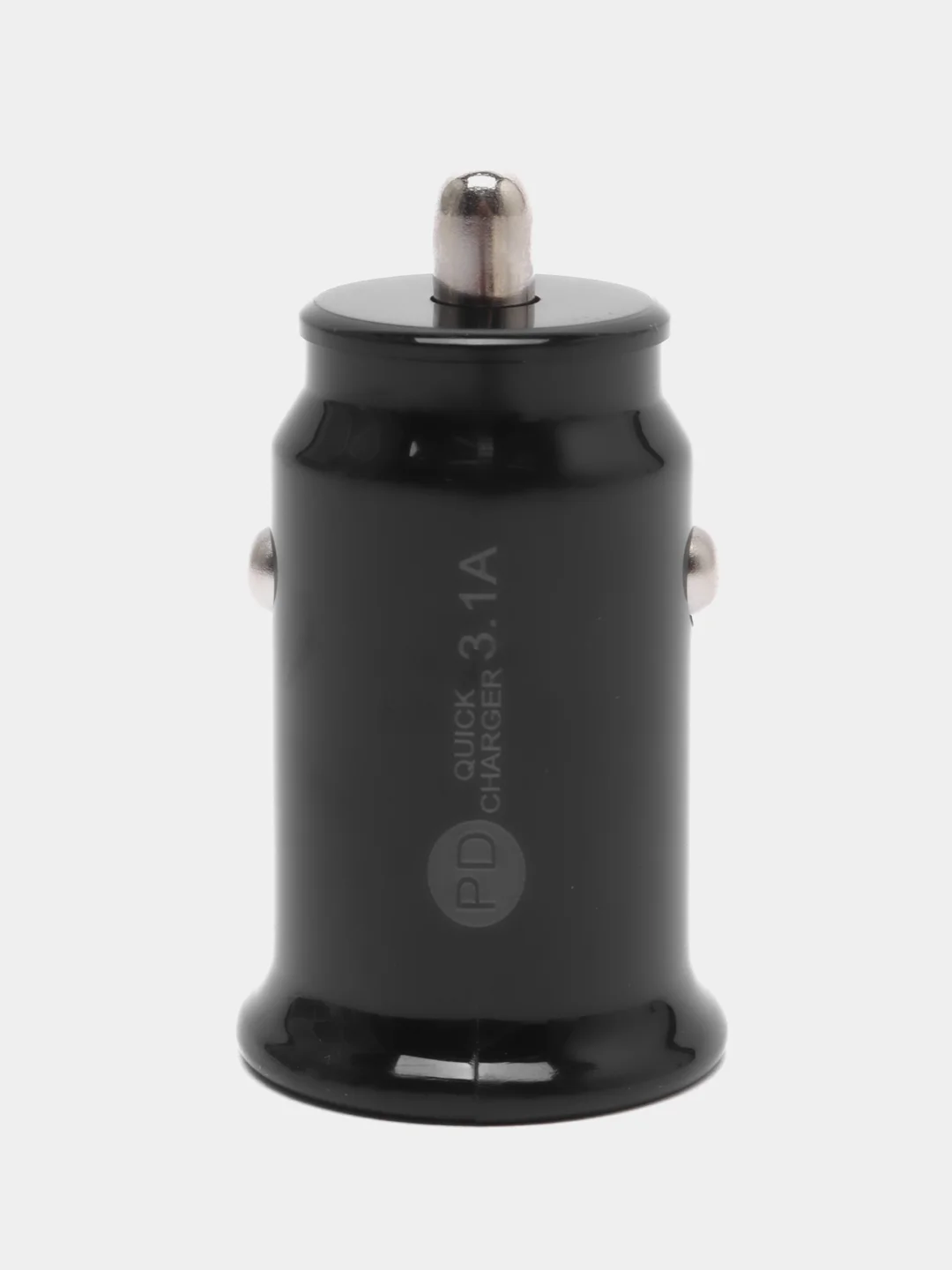 Черный автомобильное зарядное устройство в прикуриватель, Type-c USB 3,1А / зарядник телефона