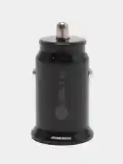 Черный автомобильное зарядное устройство в прикуриватель, Type-c USB 3,1А / зарядник телефона