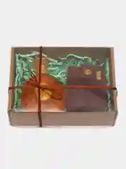 Бронзовый мыло ручной работы "Кошелек", подарочный набор