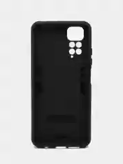 Угольный чехол противоударный Xiaomi Redmi Note 11 4G, Note 11S, Нот 11С с металлической подставкой