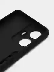Черный чехол для Realme C55 / Реалми С55 с металлической подставкой