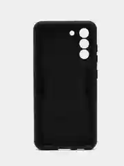 Черный чехол для Samsung Galaxy S21 FE, Самсунг Галакси С21 ФЕ с металлической подставкой