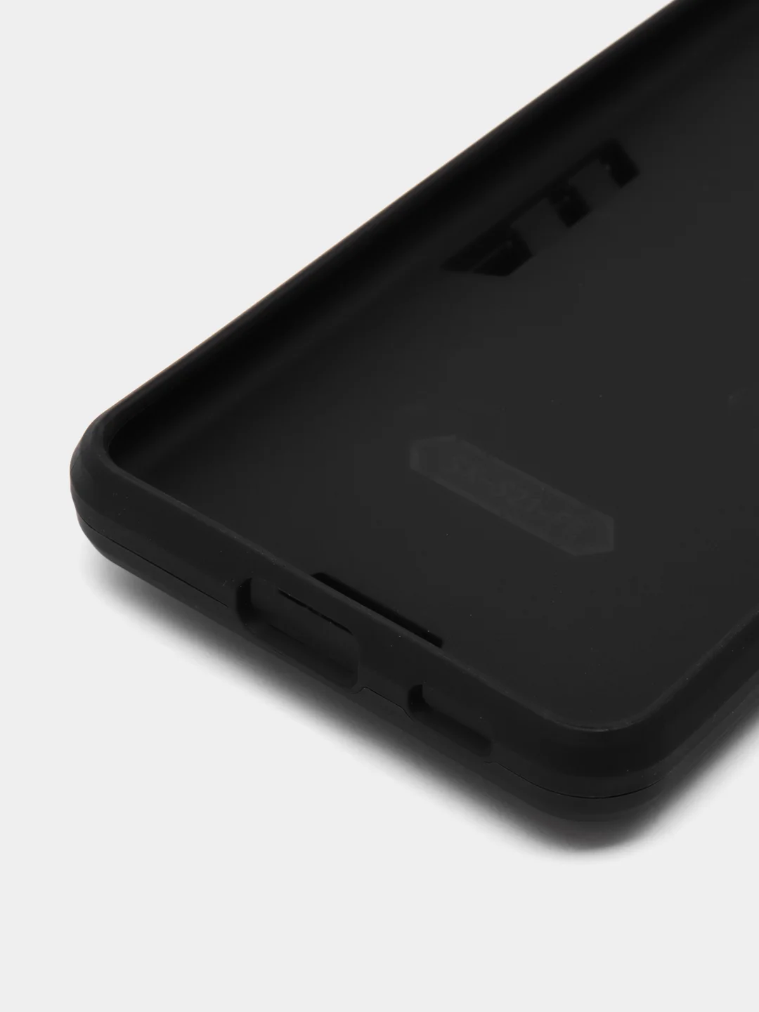 Черный чехол для Samsung Galaxy S21 FE, Самсунг Галакси С21 ФЕ с металлической подставкой