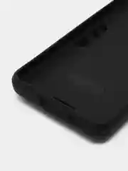 Черный чехол для Samsung Galaxy S21 FE, Самсунг Галакси С21 ФЕ с металлической подставкой