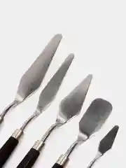 Зеленый мастихин художественный и кулинарный из нержавеющей стали