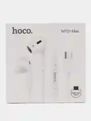 Белый проводные наушники вкладыши Type-C 1.2 м hoco M101 Max Crysstal grace