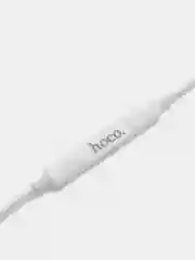 Белый проводные наушники вкладыши Type-C 1.2 м hoco M101 Max Crysstal grace