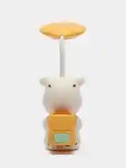 Желтый настольный LED-светильник с карандашницей, с точилкой