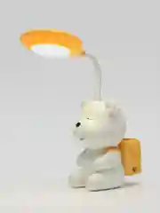 Желтый настольный LED-светильник с карандашницей, с точилкой