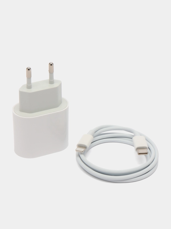 Блок питания Type-C с кабелем Lightning, быстрая зарядка, 20 W