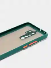 Морской xiaomi Redmi 9, Сяоми Редми 9, чехол матовый силиконовый с цветными кнопками