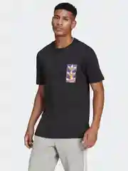 Черный футболка Adidas мужская