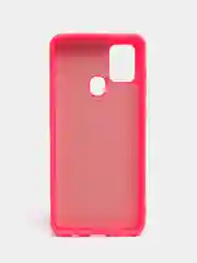 Тёмно-розовый чехол Samsung Galaxy A21s, Самунг Галакси А21с силиконовый Silicone Cover с закрытым низом