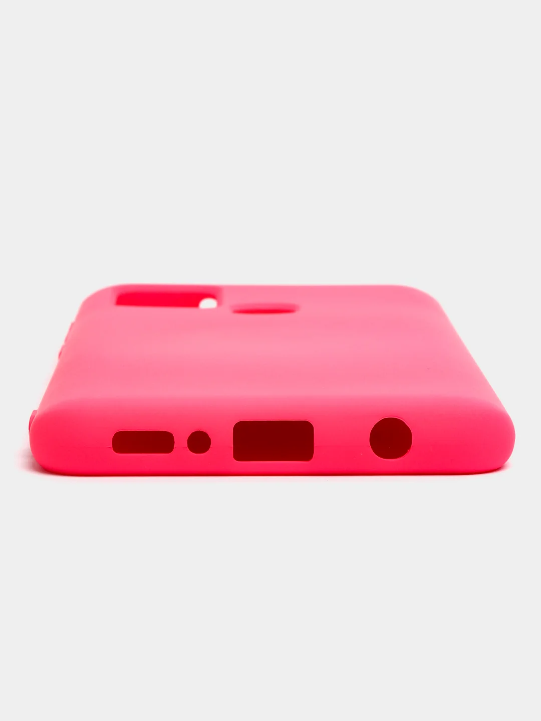 Тёмно-розовый чехол Samsung Galaxy A21s, Самунг Галакси А21с силиконовый Silicone Cover с закрытым низом