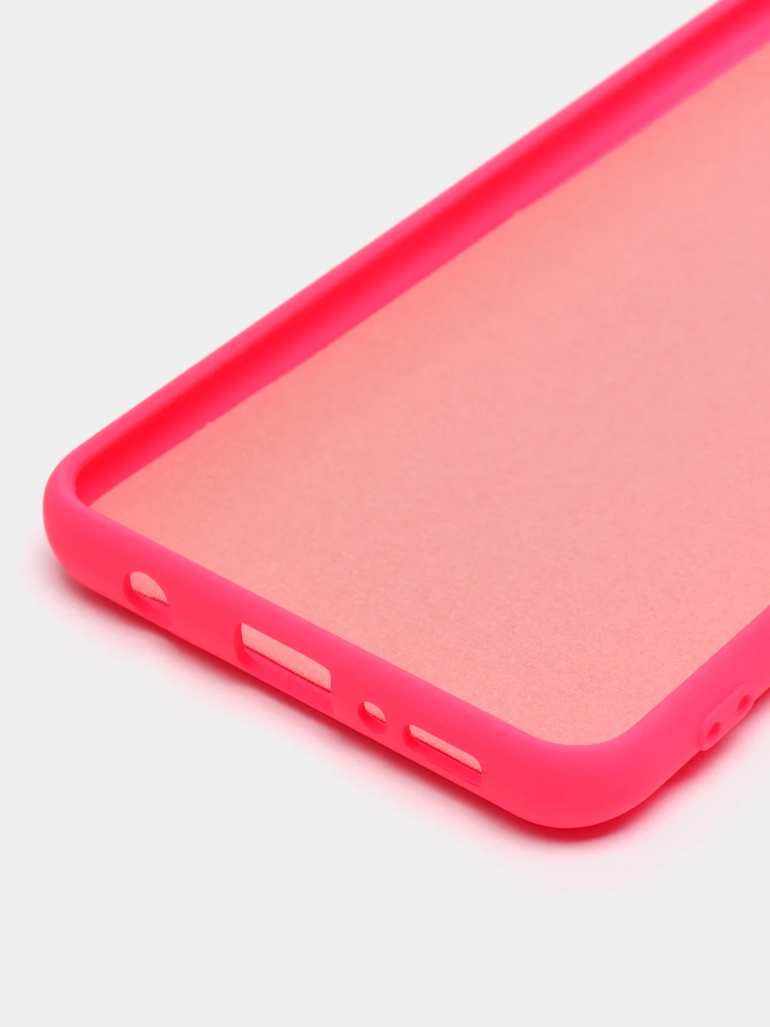 Тёмно-розовый чехол Samsung Galaxy A21s, Самунг Галакси А21с силиконовый Silicone Cover с закрытым низом
