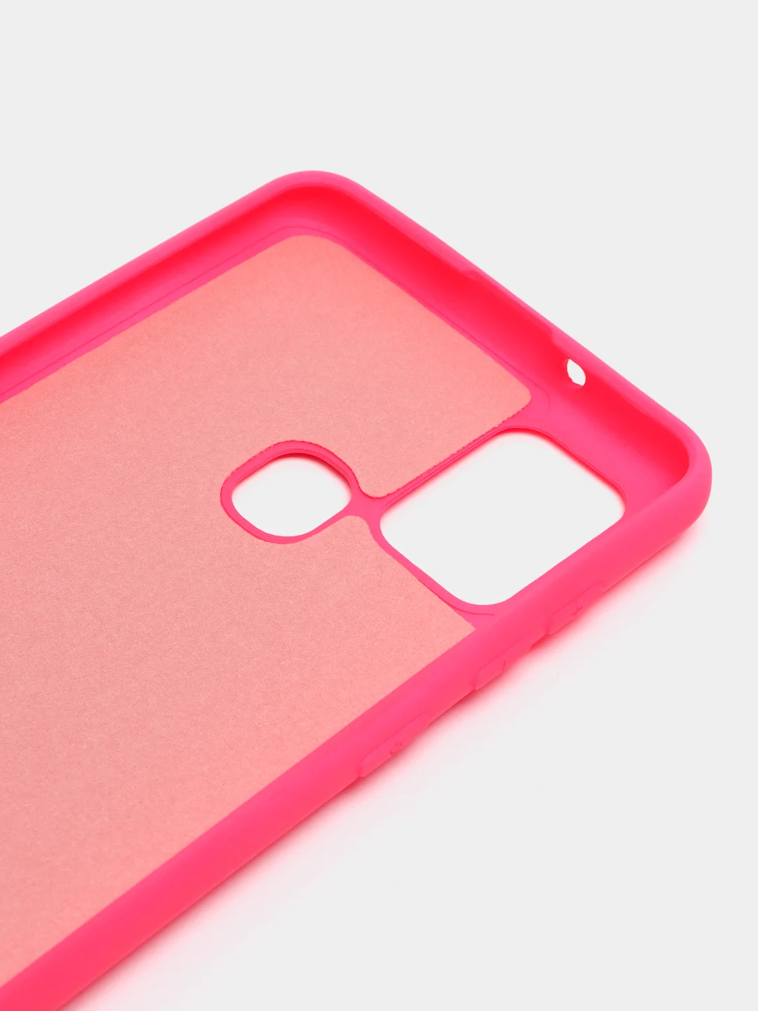 Тёмно-розовый чехол Samsung Galaxy A21s, Самунг Галакси А21с силиконовый Silicone Cover с закрытым низом