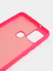 Тёмно-розовый чехол Samsung Galaxy A21s, Самунг Галакси А21с силиконовый Silicone Cover с закрытым низом