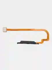 Черный шлейф для Xiaomi Poco M3 / Redmi 9T + сканер отпечатка пальца