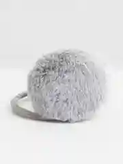 Розовый наушники меховые / Пушистые меховые наушники