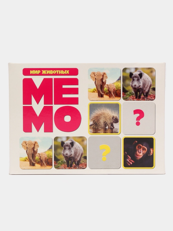 Игра МЕМО "Мир животных" (50 карточек)