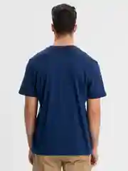 Темно-синий футболка Core 18 Tee, мужская, из хлопка, темно-синяя