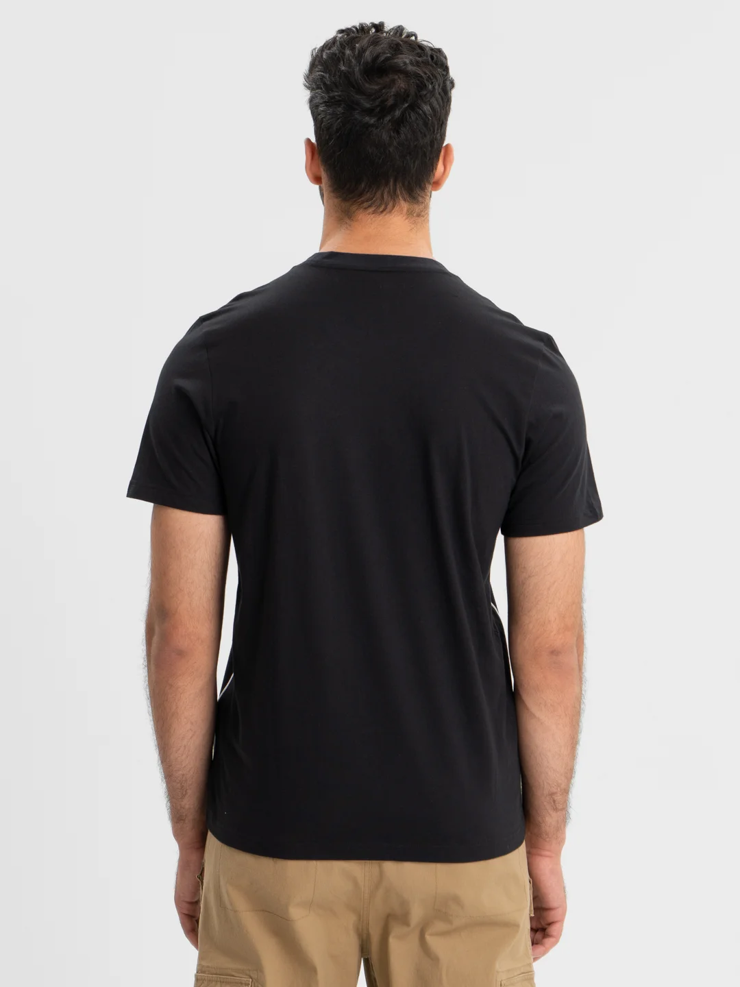 Черный футболка Core 18 Tee, мужская, из хлопка, черная