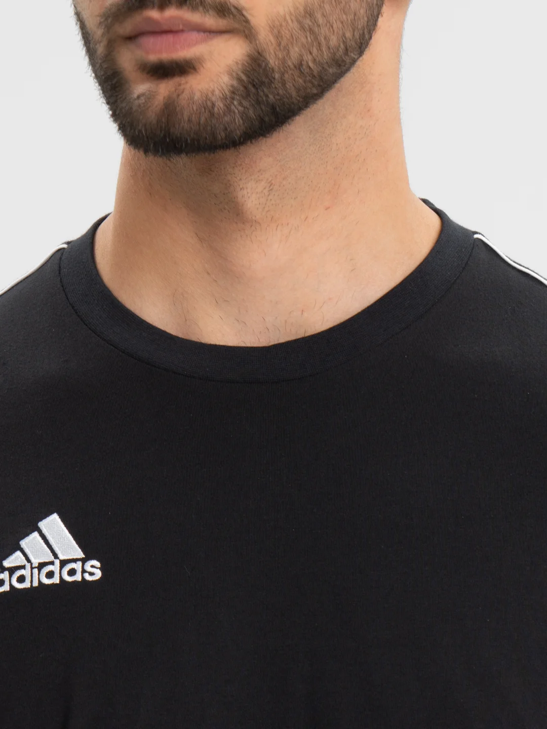 Черный футболка Core 18 Tee, мужская, из хлопка, черная