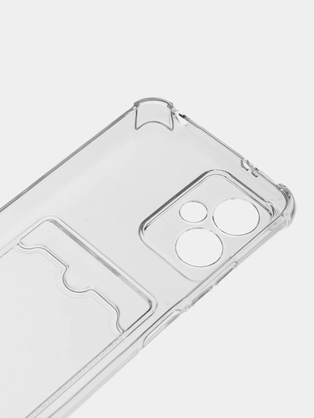 Марсала чехол Xiaomi Redmi Note 12 5G, Редми Нот 12 5G силиконовый прозрачный с карманом для карты