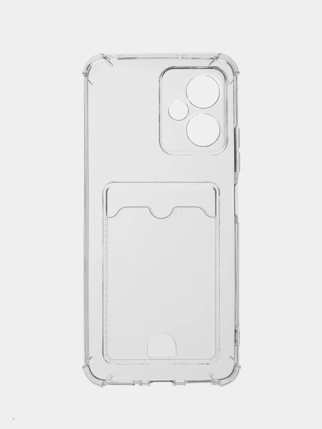 Марсала чехол Xiaomi Redmi Note 12 5G, Редми Нот 12 5G силиконовый прозрачный с карманом для карты