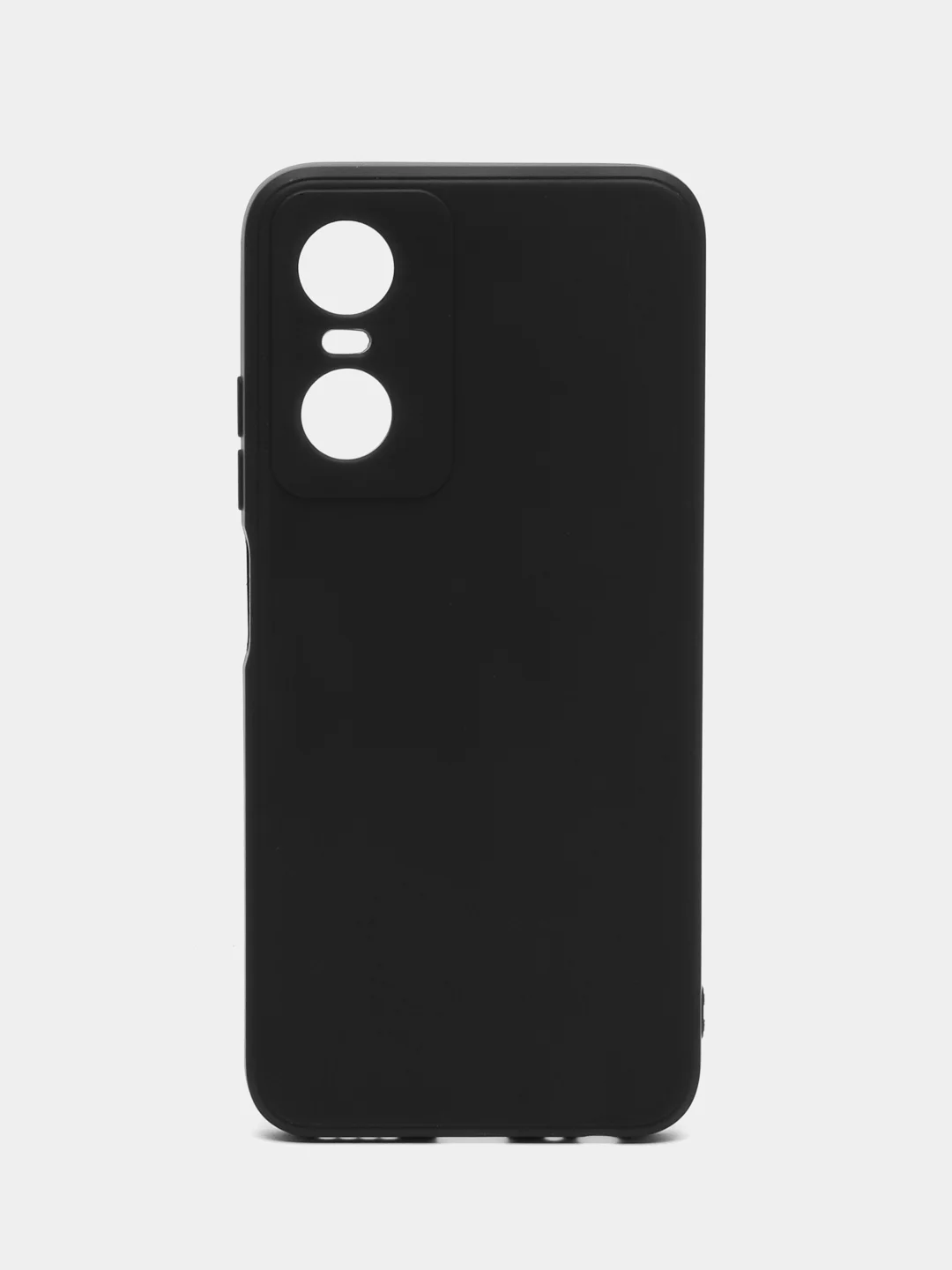 Черный чехол для Tecno Pop 6 Pro, Техно Поп 6 Про, силиконовый, матовый, черный
