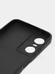Черный чехол для Tecno Pop 6 Pro, Техно Поп 6 Про, силиконовый, матовый, черный