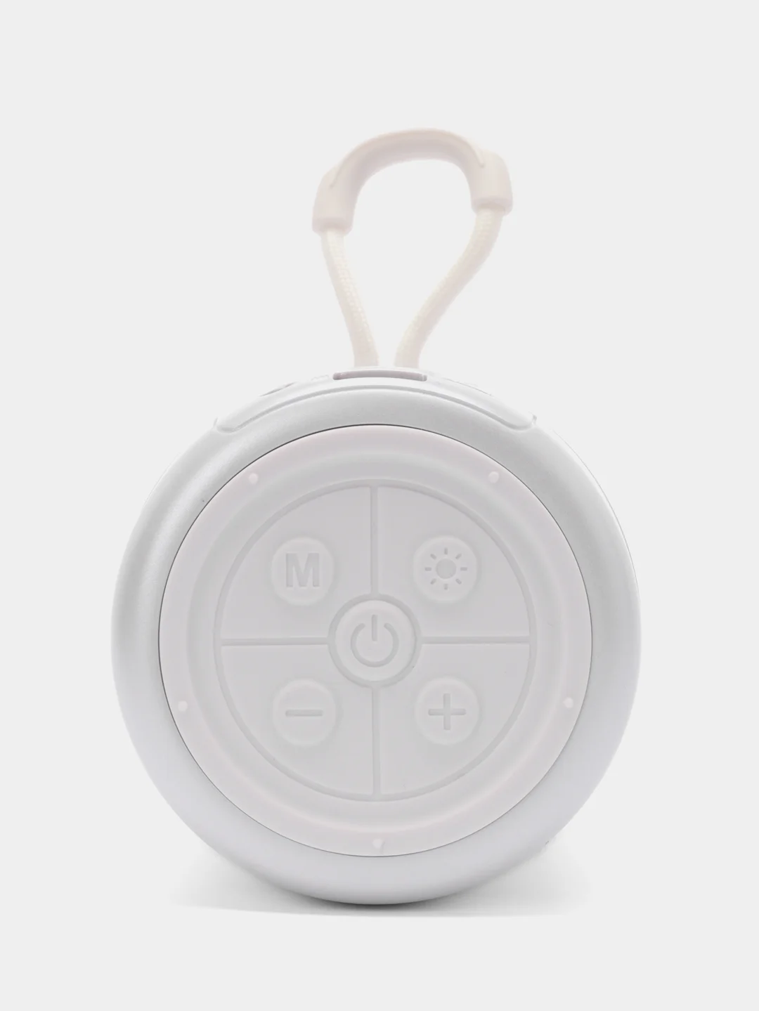 Белый портативная беспроводная колонка More Choice BS23, Bluetooth колонка с подсветкой