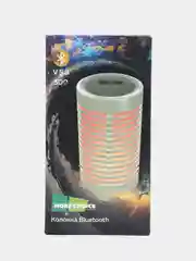 Белый портативная беспроводная колонка More Choice BS23, Bluetooth колонка с подсветкой