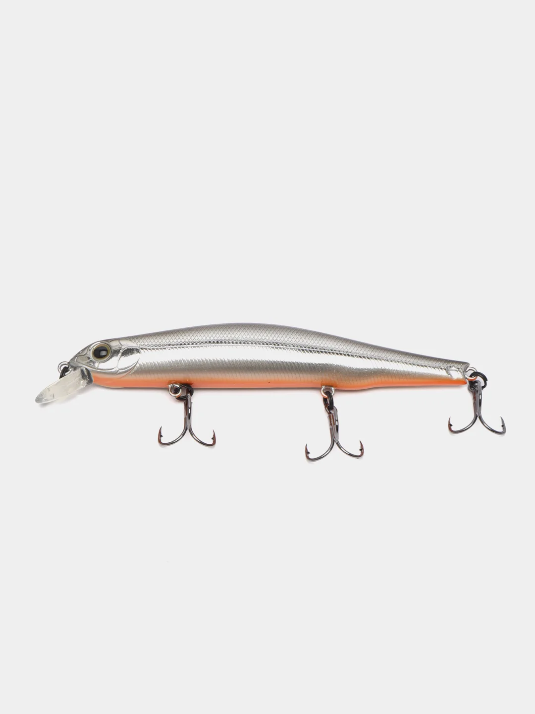 Серебряный воблер рыболовный "Минноу" (Minnow), 110 SP, 17 г