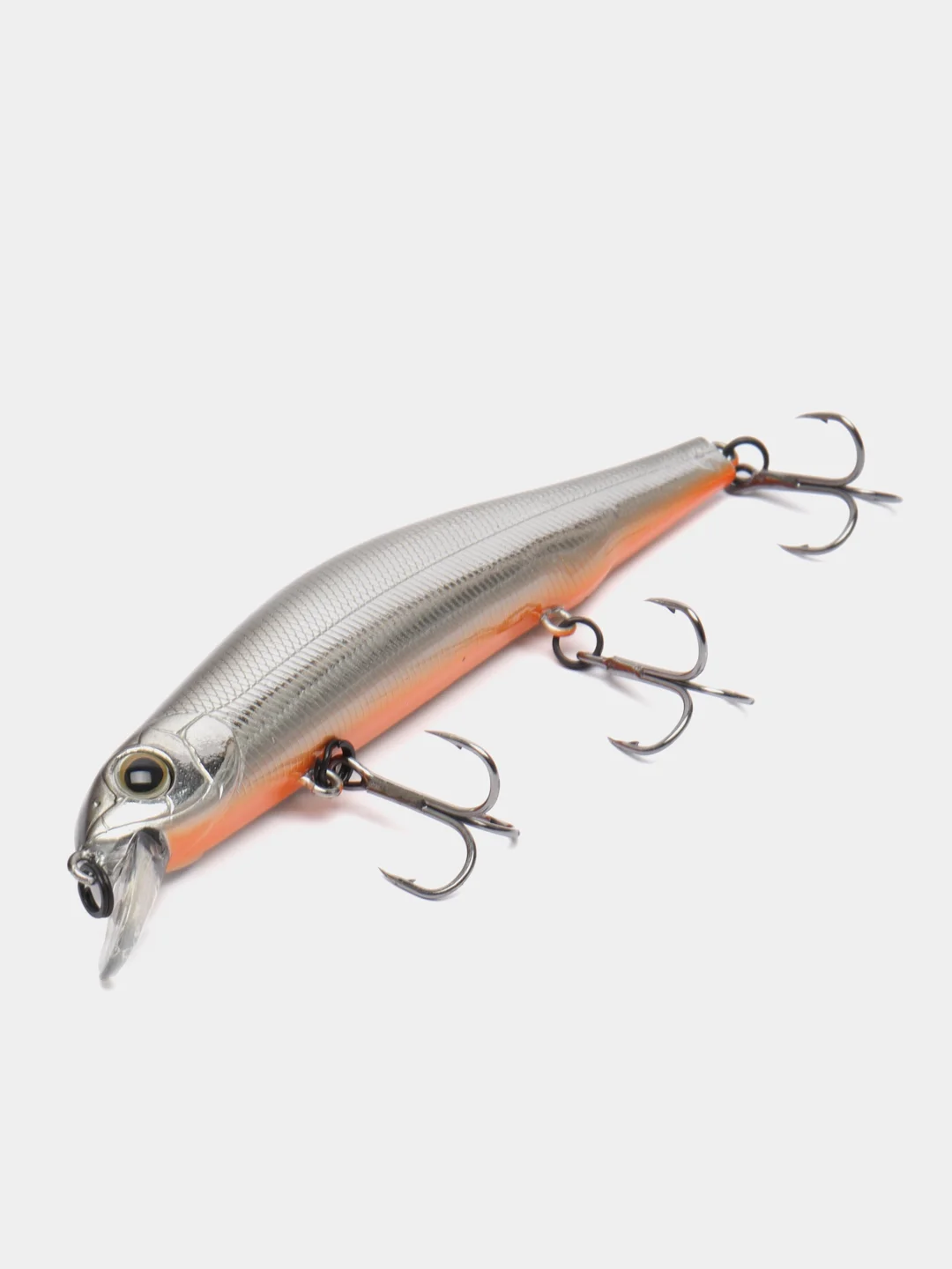 Серебряный воблер рыболовный "Минноу" (Minnow), 110 SP, 17 г