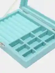 Голубой большая шкатулка для украшений