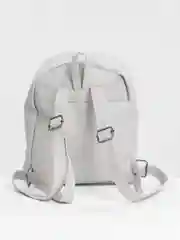 Серый рюкзак женский, кожаный, маленький