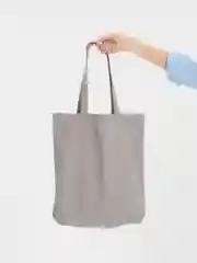 Серый холщовая сумка «Люблю все зеленое», серая