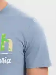 Бирюзовый футболка мужская, эластичная