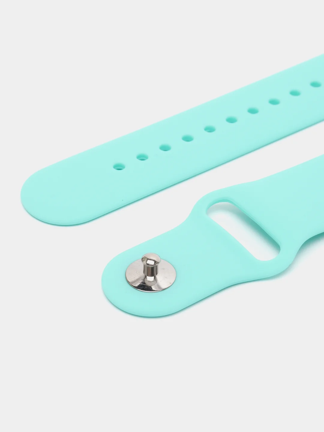 Бирюзовый силиконовый ремешок для Xiaomi Amazfit Bip / Huawei / Samsung