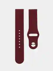 Бордовый силиконовый ремешок для Xiaomi Amazfit Bip / Huawei / Samsung