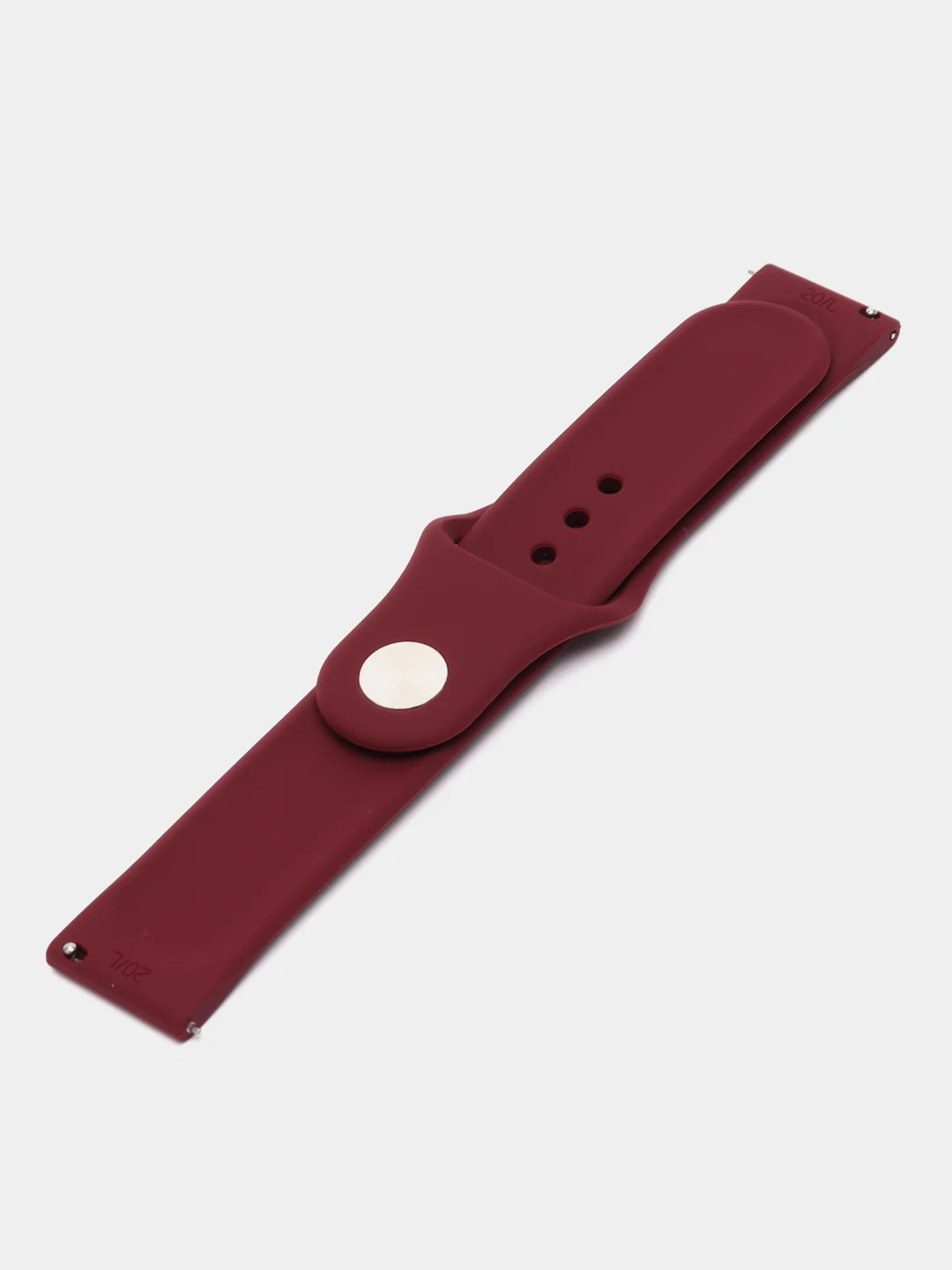 Бордовый силиконовый ремешок для Xiaomi Amazfit Bip / Huawei / Samsung