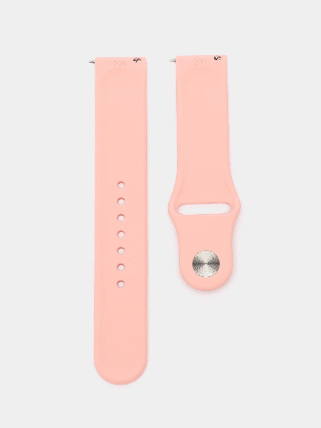 Розовый силиконовый ремешок для Xiaomi Amazfit Bip / Huawei / Samsung