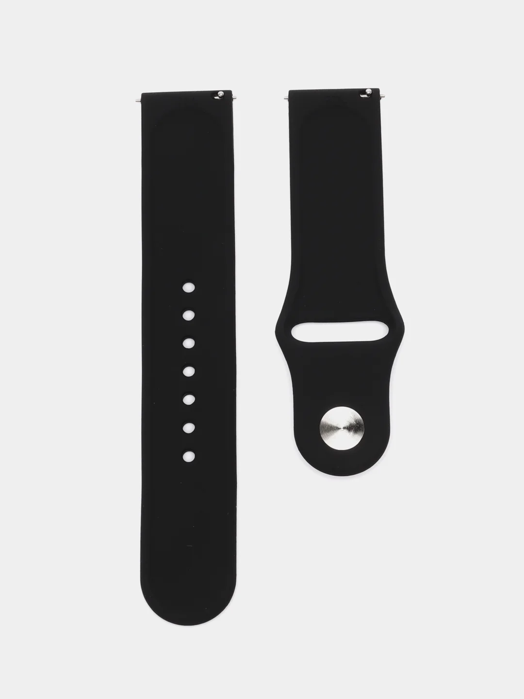 Черный силиконовый ремешок для Xiaomi Amazfit Bip / Huawei / Samsung